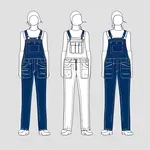 denim overalls image